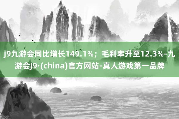 j9九游会同比增长149.1%；毛利率升至12.3%-九游会J9·(china)官方网站-真人游戏第一品牌