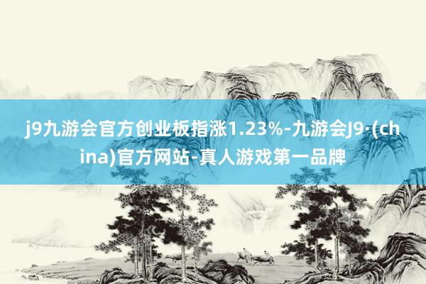 j9九游会官方创业板指涨1.23%-九游会J9·(china)官方网站-真人游戏第一品牌