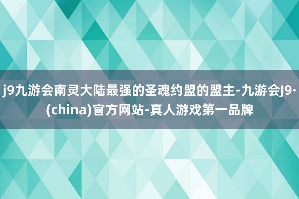 j9九游会南灵大陆最强的圣魂约盟的盟主-九游会J9·(china)官方网站-真人游戏第一品牌